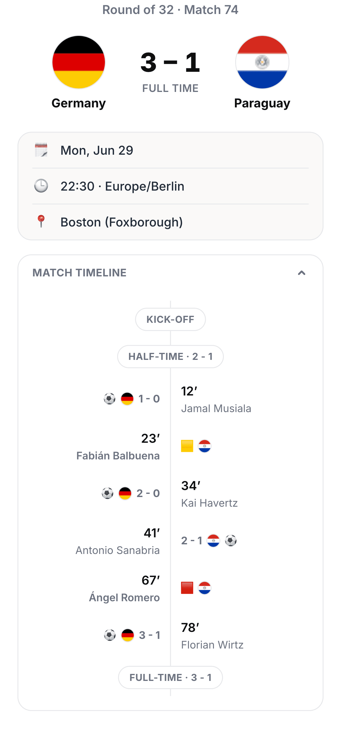 Group stage UI - home and schedule